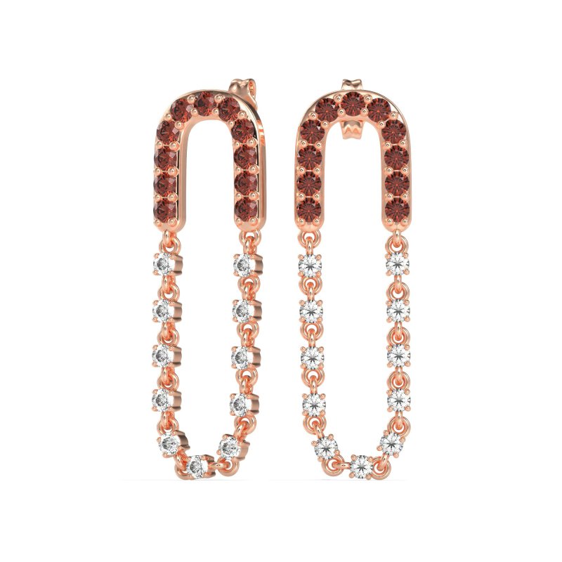 Loop Chain Stud Earrings