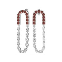 Loop Chain Stud Earrings