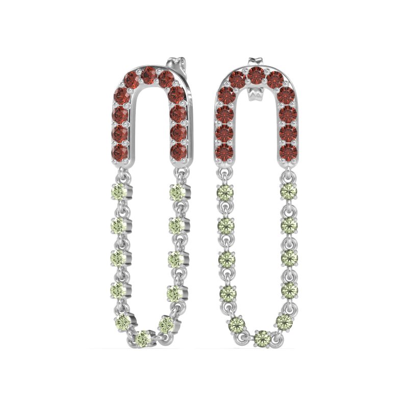 Loop Chain Stud Earrings