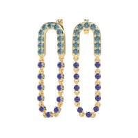 Loop Chain Stud Earrings