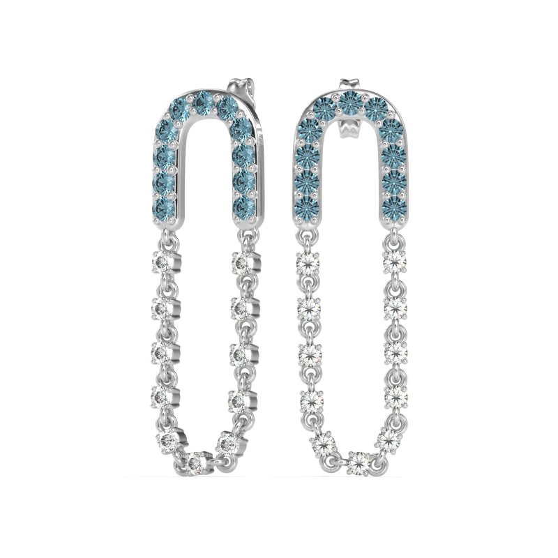 Loop Chain Stud Earrings
