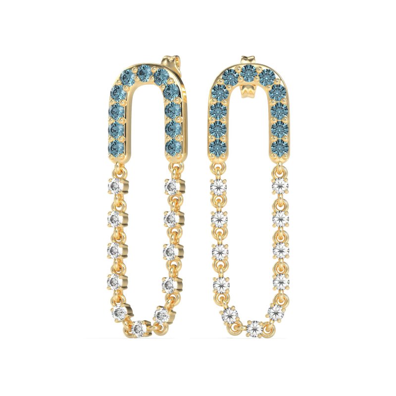 Loop Chain Stud Earrings