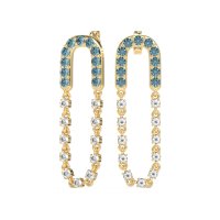 Loop Chain Stud Earrings