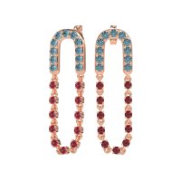 Loop Chain Stud Earrings