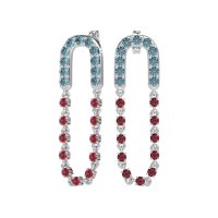 Loop Chain Stud Earrings