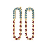 Loop Chain Stud Earrings