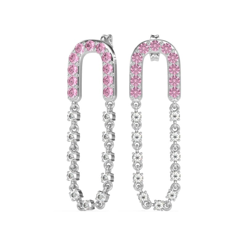 Loop Chain Stud Earrings