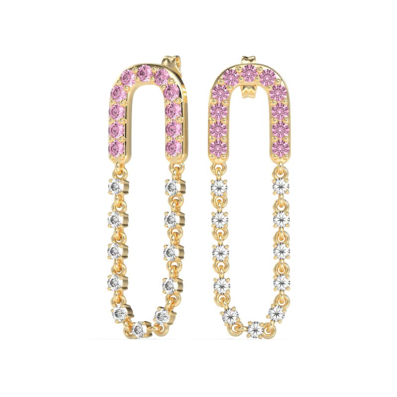 Loop Chain Stud Earrings