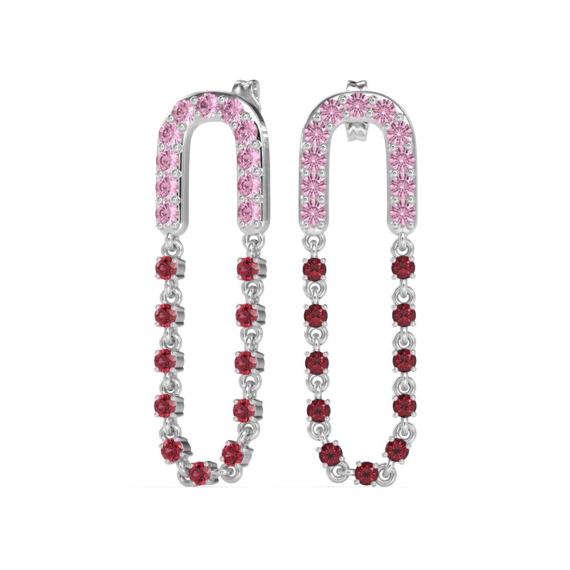 Loop Chain Stud Earrings