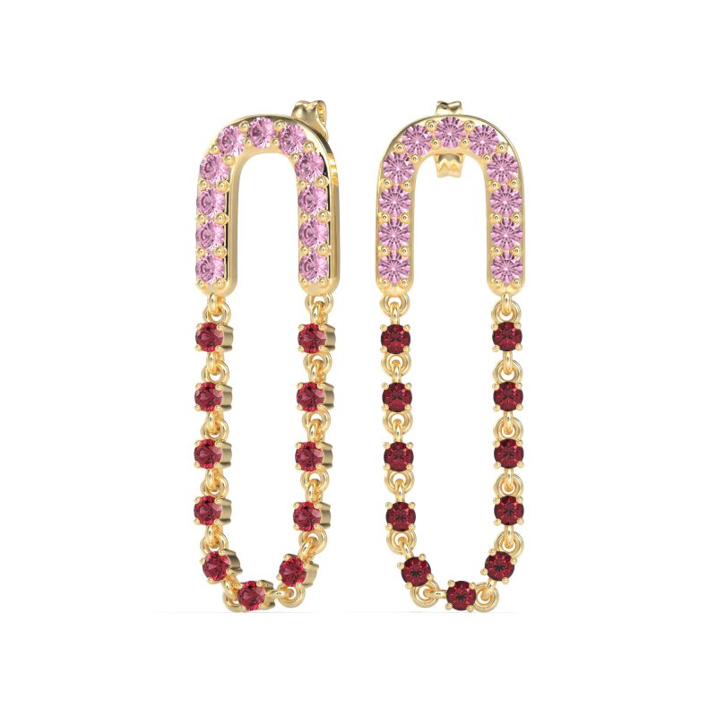 Loop Chain Stud Earrings