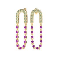 Loop Chain Stud Earrings