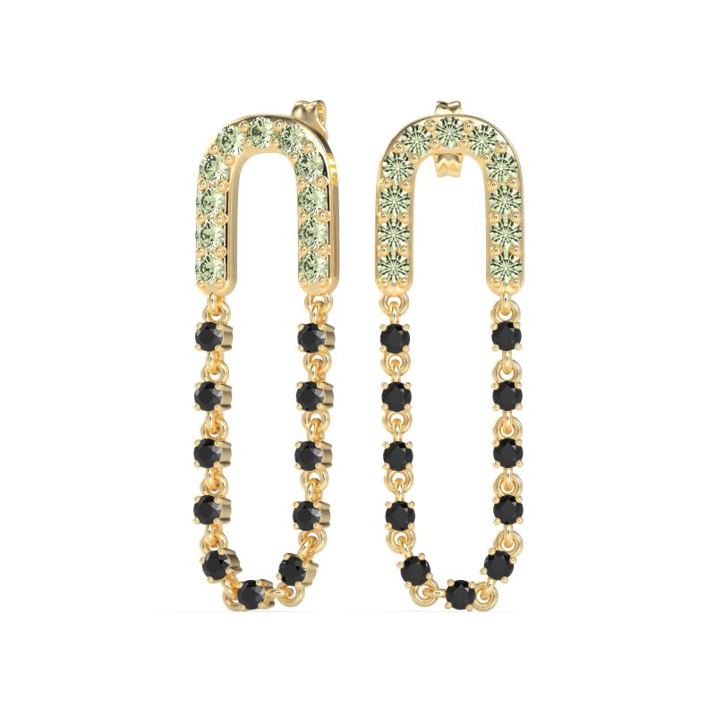 Loop Chain Stud Earrings