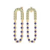 Loop Chain Stud Earrings