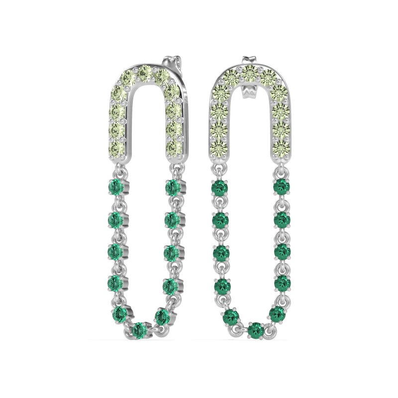 Loop Chain Stud Earrings