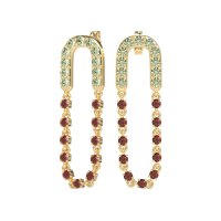 Loop Chain Stud Earrings