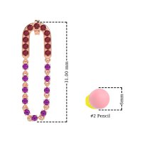 Loop Chain Stud Earrings