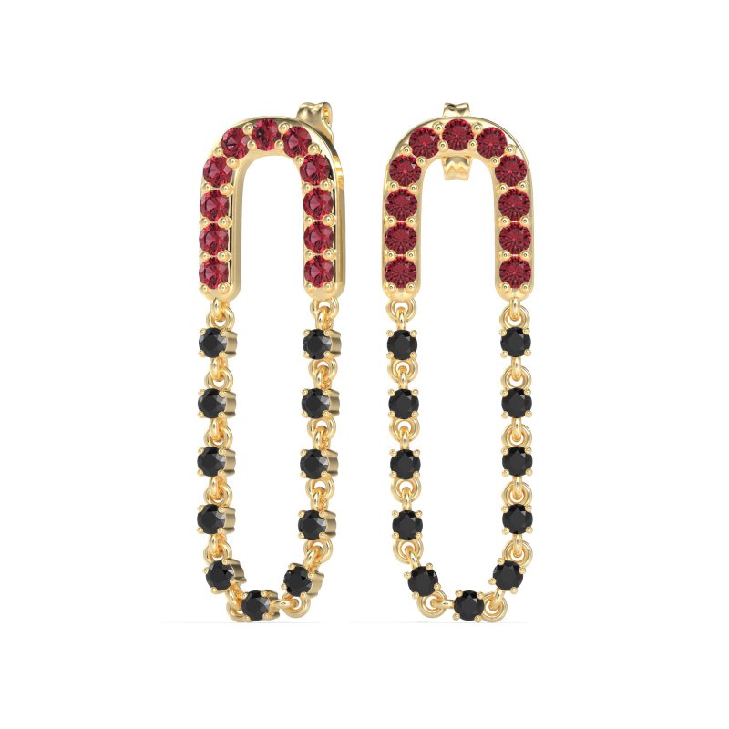 Loop Chain Stud Earrings