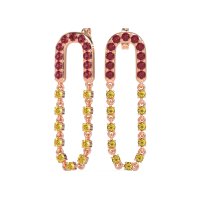 Loop Chain Stud Earrings