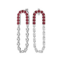 Loop Chain Stud Earrings