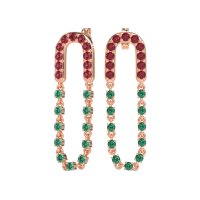 Loop Chain Stud Earrings