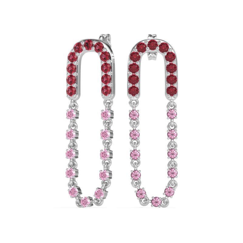 Loop Chain Stud Earrings