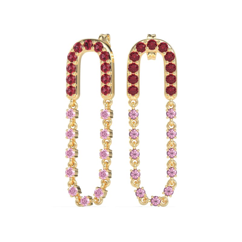 Loop Chain Stud Earrings