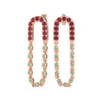 Loop Chain Stud Earrings