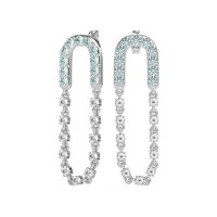 Loop Chain Stud Earrings