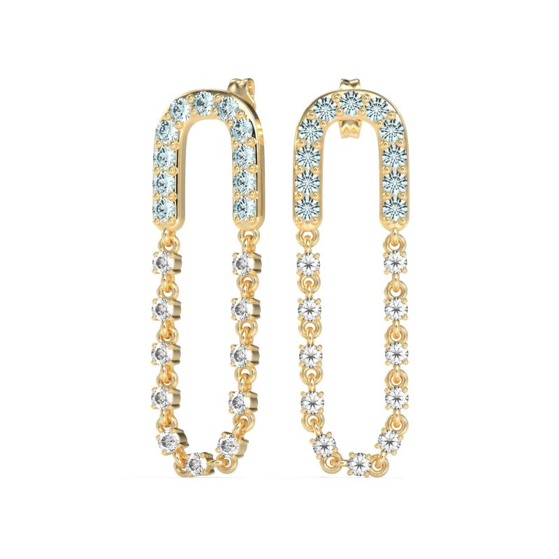 Loop Chain Stud Earrings