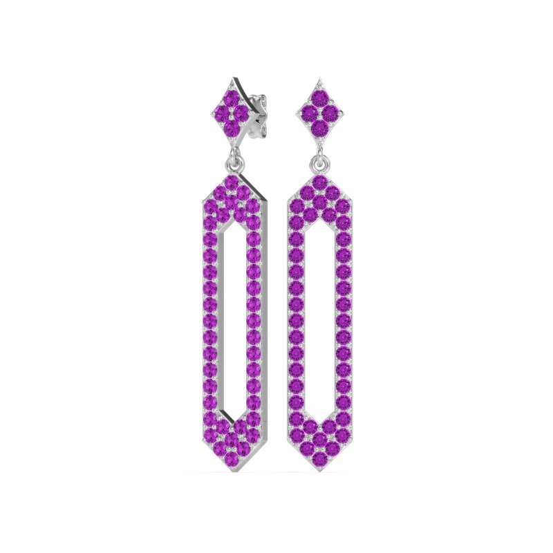 Paper Clip Dangling Drop Earrings