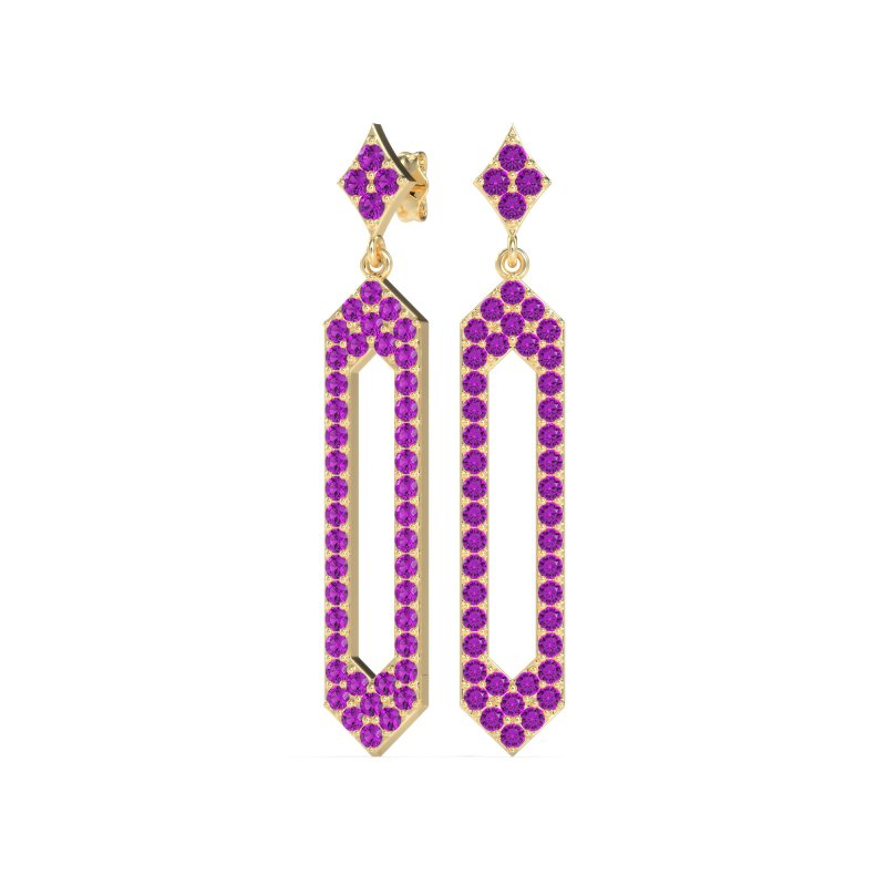 Paper Clip Dangling Drop Earrings