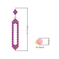 Paper Clip Dangling Drop Earrings