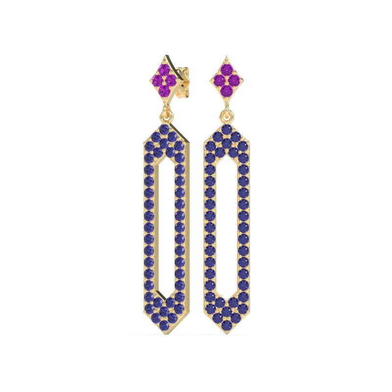 Paper Clip Dangling Drop Earrings