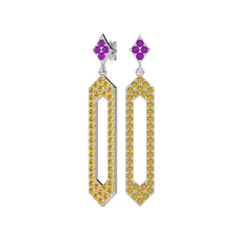 Paper Clip Dangling Drop Earrings