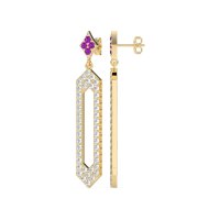 Paper Clip Dangling Drop Earrings