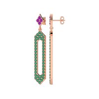 Paper Clip Dangling Drop Earrings