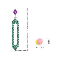 Paper Clip Dangling Drop Earrings