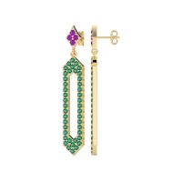 Paper Clip Dangling Drop Earrings