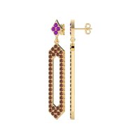 Paper Clip Dangling Drop Earrings