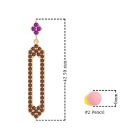Paper Clip Dangling Drop Earrings