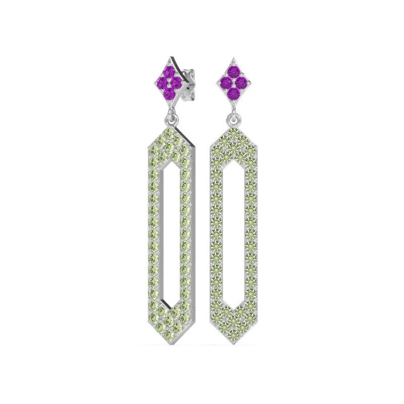 Paper Clip Dangling Drop Earrings