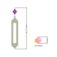 Paper Clip Dangling Drop Earrings