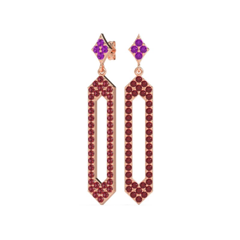 Paper Clip Dangling Drop Earrings