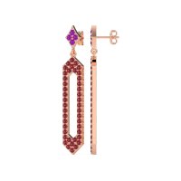 Paper Clip Dangling Drop Earrings
