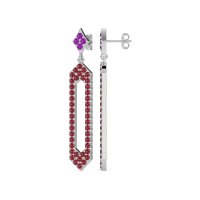 Paper Clip Dangling Drop Earrings