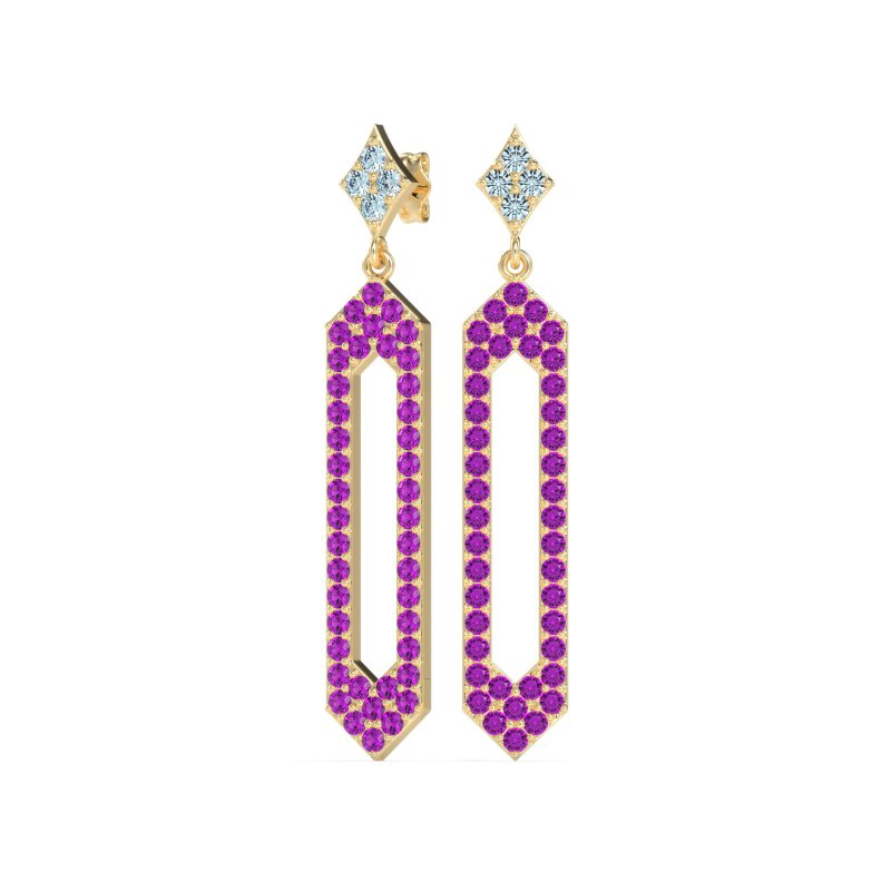Paper Clip Dangling Drop Earrings