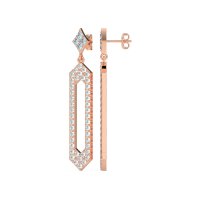 Paper Clip Dangling Drop Earrings