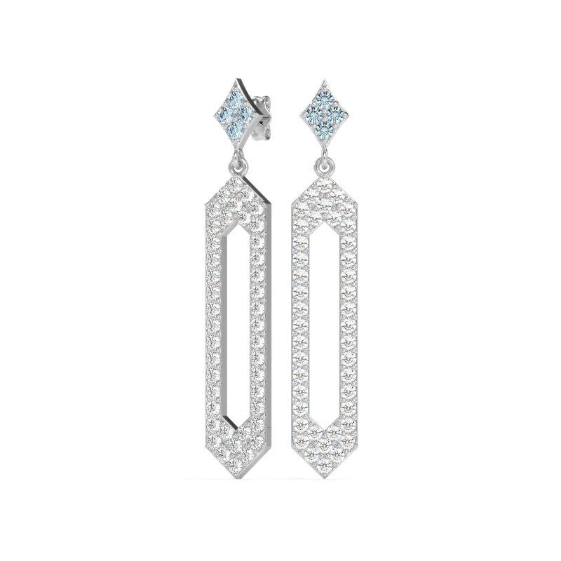 Paper Clip Dangling Drop Earrings