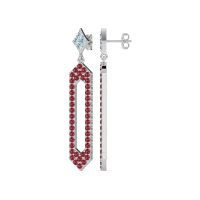 Paper Clip Dangling Drop Earrings