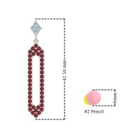 Paper Clip Dangling Drop Earrings